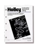 HOLLEY CARB NUM LIST (1990)                                     - 36-168 - Image 2