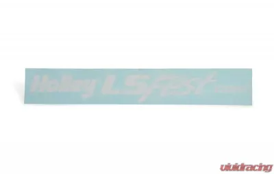 Holley LSFEST WHITE WINDSHIELD DECAL - 36-403