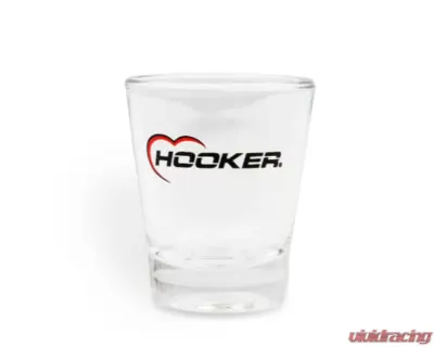 Holley 2 OZ SHOT GLASS W/ HOOKER LOGO - 36-484
