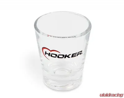 Holley 2 OZ SHOT GLASS W/ HOOKER LOGO - 36-484