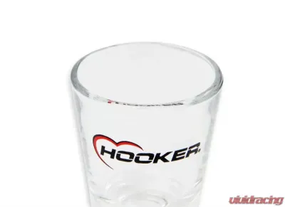 Holley 2 OZ SHOT GLASS W/ HOOKER LOGO - 36-484