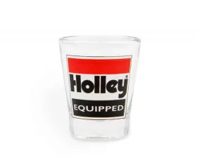 2 OZ SHOT GLASS W/HOLLEY EQUIPPED LOGO