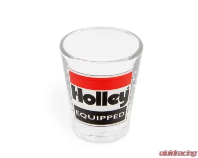 2 OZ SHOT GLASS W/HOLLEY EQUIPPED LOGO - 36-487