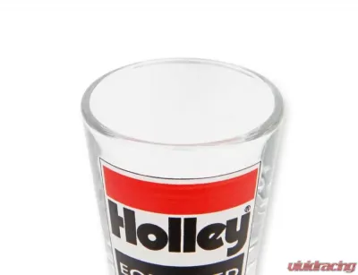 2 OZ SHOT GLASS W/HOLLEY EQUIPPED LOGO - 36-487