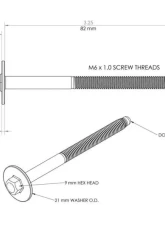 Holley TALL LS VALVE COVER BOLT (SET OF 8)                                     - 561-134 - Image 3