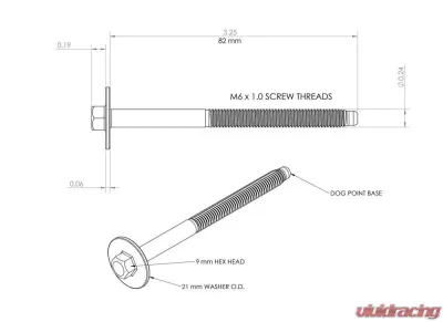 Holley TALL LS VALVE COVER BOLT (SET OF 8) - 561-134