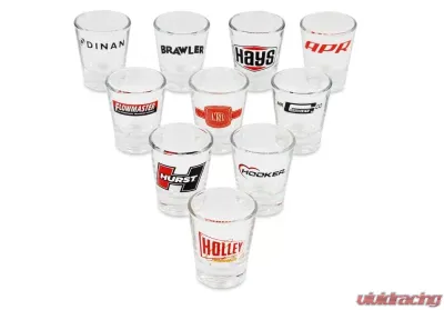 Holley 2 OZ SHOT GLASS W/ FLOWMASTER LOGO - 36-485