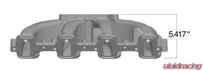 Holley INTAKE MANIFOLD, LS1, STREET SINGLE-PLANE, CARB Upper - 300-132