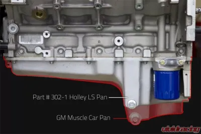 Holley OIL PAN, GM LS RETROFIT - 302-1