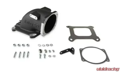 Holley EFI INTAKE ELBOW, GM LS THROTTLE 4150, BLACK - 300-240BK