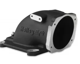 Holley EFI INTAKE ELBOW, GM LS THROTTLE 4150, BLACK