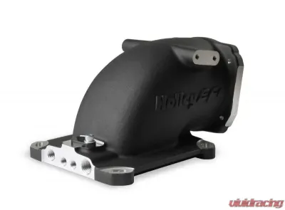 Holley EFI INTAKE ELBOW, GM LS THROTTLE 4150, BLACK - 300-240BK