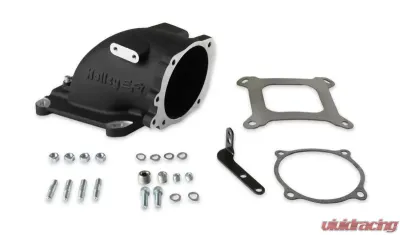 Holley EFI INTAKE ELBOW, FORD THROTTLE TO 4150, BLK - 300-240FBK