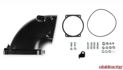 Holley EFI KIT, BILLET ELBOW GM LS TO 4500 BLACK - 300-253BK