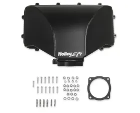 Holley EFI KIT, SIDE THROT LID 95MM BLACK FORD