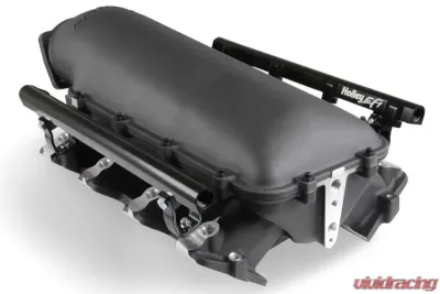 Holley EFI Modular Lo-Ram EFI Manifold LS1/2/6 Top-Feed Black Finish - 300-620BK