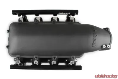Holley EFI Modular Lo-Ram EFI Manifold LS1/2/6 Top-Feed Black Finish - 300-620BK