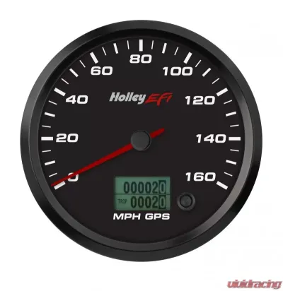 Holley EFI 4-1/2 SPEEDOMETER, 0-160 MPH, GPS, BLACK - 553-121