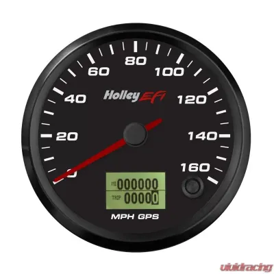 Holley EFI 3-3/8 SPEEDOMETER, 0-160 MPH, GPS, BLACK - 553-123