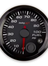 Holley EFI 2-1/16 FUEL PRESSURE GAUGE, 0-100PSI, CAN, BLACK                                     - 553-129 - Image 4