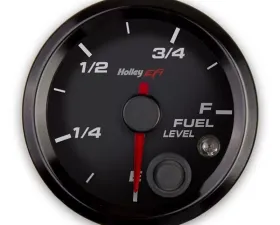 Holley EFI 2-1/16 FUEL LEVEL GAUGE, PROGRAMMABLE, BLACK