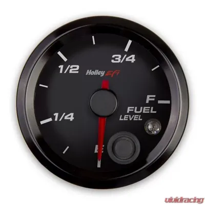 Holley EFI 2-1/16 FUEL LEVEL GAUGE, PROGRAMMABLE, BLACK - 553-133