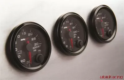 Holley EFI 2-1/16 FUEL LEVEL GAUGE, PROGRAMMABLE, BLACK - 553-133