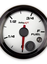 Holley EFI 2-1/16 FUEL LEVEL GAUGE, PROGRAMMABLE, WHITE                                     - 553-133W - Image 3