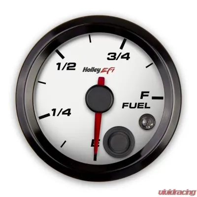 Holley EFI 2-1/16 FUEL LEVEL GAUGE, PROGRAMMABLE, WHITE - 553-133W