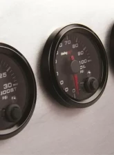 Holley EFI 2-1/16 VOLTAGE GAUGE, 0-18V, CAN, BLACK                                     - 553-126 - Image 2