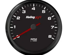 Holley EFI 3-3/8 TACHOMETER, 0-8K RPM, CAN, BLACK