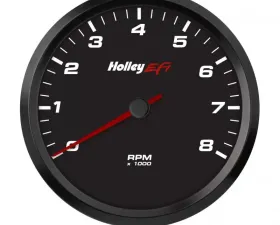 Holley EFI 4-1/2 TACHOMETER, 0-8K RPM, CAN, BLACK