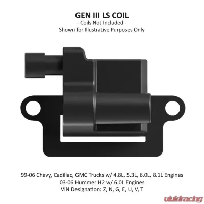 Holley EFI 3RD GEN LS REMOTE COIL RELOCATION BRACKET- BLACK - 561-128