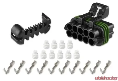 Holley EFI METRIPACK, 10 CAVITY,FEMALE,BLACK - 570-203