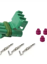 Holley EFI WEATHER PACK, 3 CAVITY, TOWER, GREEN                                     - 570-212 - Image 3