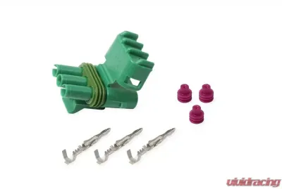 Holley EFI WEATHER PACK, 3 CAVITY, TOWER, GREEN - 570-212