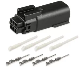 Holley EFI MX 150, 6 CAVITY, MALE, BLACK Ford