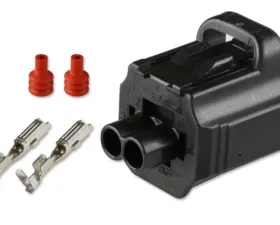Holley EFI SSC, 2 CAVITY, BLACK CONNECTOR Ford