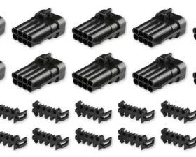 Holley EFI METRIPACK, 8 PIN, MALE, BLACK (10-PACK)