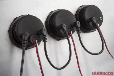 Holley EFI 2-1/16 VOLTAGE GAUGE, 0-18V, CAN, BLACK - 553-126