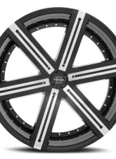 Blade BRVT-454 Sargon Wheel 26x9.5 6x135 25mm Gloss Black w/ Chrome Insert                                     - BRT-454-6S-26956135+25GBM - Image 2
