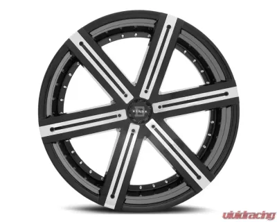 Blade BRVT-454 Sargon Wheel 26x9.5 6x135 25mm Gloss Black w/ Chrome Insert - BRT-454-6S-26956135+25GBM