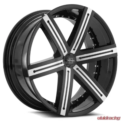 Blade BRVT-454 Sargon Wheel 26x9.5 6x135 25mm Gloss Black w/ Chrome Insert - BRT-454-6S-26956135+25GBM