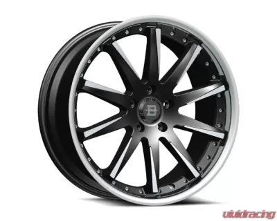 Blade BSL-479 Rugaro Wheel 24x9.5 Blank 15mm Black Machined w/ Stainless Lip - BSL-4792495BLANK+15GBMSSL
