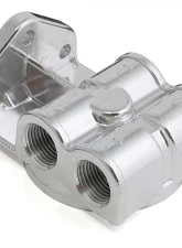 Trans-Dapt Performance Single Oil Filter Relocation Kit For LS Oil Pans with-10AN fittings-Horiz Ports                                     - 1014 - Image 2