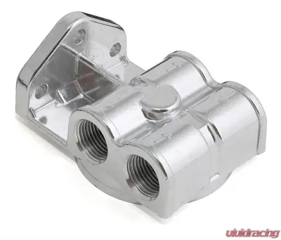 Trans-Dapt Performance Single Oil Filter Relocation Kit For LS Oil Pans with-10AN fittings-Horiz Ports - 1014