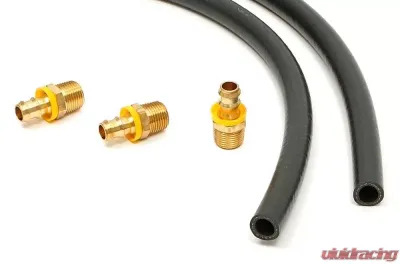 Trans-Dapt Performance 24 in. Oil Filter Relocation Bracket Hose Kit - 1032