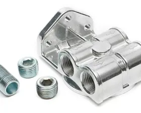 Trans-Dapt Performance Single Remote Oil Filter Base; 1/2 in. NPT HORIZONTAL PortsPH8A (or equivalent)
