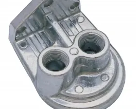 Trans-Dapt Performance Single Remote Oil Filter Base; 3/8 in. NPT VERTICAL Ports- PH8A (or equivalent)
