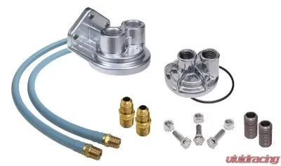 Trans-Dapt Performance Single Remote Oil Filter System; 2-1/2 in. ID; 2-3/4 in. OD Flange; 13/16 in.-16 Cadillac - 1120